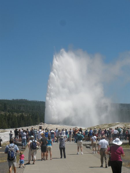 Trip (114).JPG - Old Faithful Geyser at Yellowstone National Park geyser basin